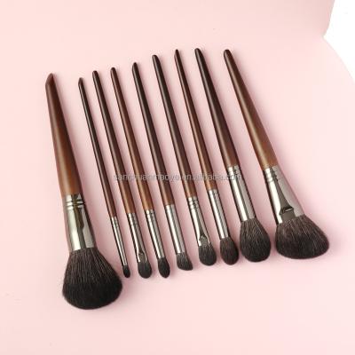 China Angular Blush OVW Makeup Brush Set Professional Goat Hair Makeup Brush Set Eyeshadow Eyeliner Lash Brow Blending Brush For Makeup for sale