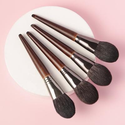 China Angular Blush OVW XQ00 1pc Goat Hair Powder Brush Lose Pressed Powder Setting Makeup Brushes Global Face Professional Cosmetic Kit for sale