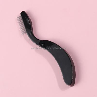 China Plastic Buckle 1PCS Mascara Comb Brush Lash Separator Foldable Metal Eyelash Makeup Beauty OVW Cosmetic Tool for sale