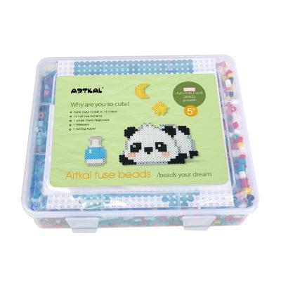 China DIY toys; Gifts Wholesale OEM Plastic 5mm Artkal Fuse Beads Kit Perler Bead Hama Beads for sale