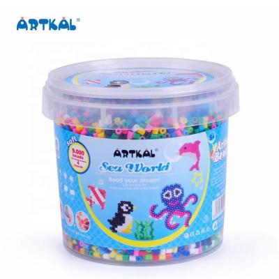 China DIY toys; Gifts 2021 New Artkal Fuse Bead Perler Beads 5mm Barrel Eco-friendly Material Hama Beads for sale