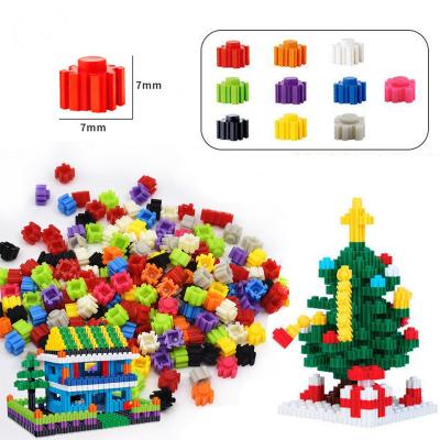 China Colorful Building Toy 20 Color Children Building Blocks 200 Pcs Building Block Diy Diamond Blocks For Toys Gift for sale