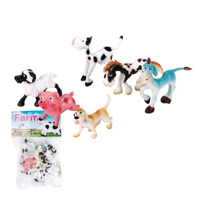 China Direct Customizable Cheap Farm Animal Model Factory Supply Toys Farm Animal Plastic Toys Abt 9cm for sale