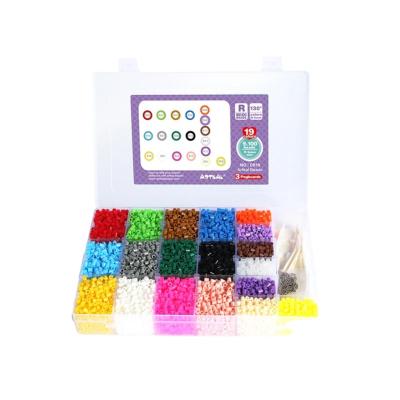 China DIY toys; Gifts Artkal DIY Bead Toys 19 Colors 5mm Midi Soft Artkal Fuse Bead Hama Beads Box With Accessories for sale