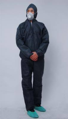 China Disposable Protective Waterproof Hooded Coverall, non-woven protective coverall,Protective for sale