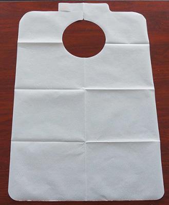 China Disposable water proof dental apron for hospital or dentsit clinic ,white apron with Paper+PE for sale