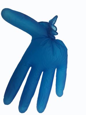 China Disposable Vinyl gloves,powdered,4gram/M,blue color,PVC gloves,best price for sale