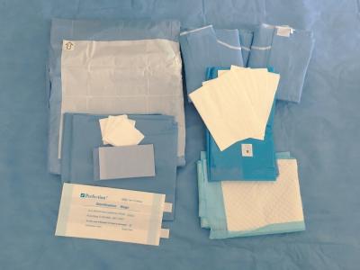 China Standard disposable sterilized C-section pack with underpad for sale