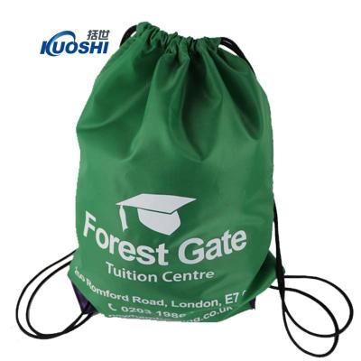 China Custom Promotional Cheap Drawstring Bag Anti-theft Printed Logo Printed Logo Suction String Bag Polyester for sale