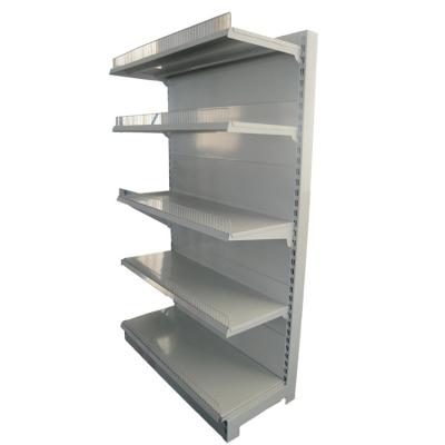 China Double Sided 1-5 Layer And Steel Gondola Metal Material Supermarket Shelf for sale