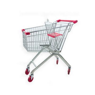 China Durable Powder Coating Metal Shopping Trolley For Store for sale