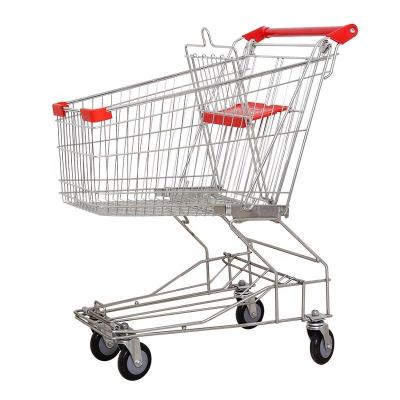 China Wholesale Customizable Rustproof Factory Metal Asian Shopping Cart for sale