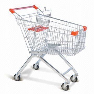 China Durable Heavy Duty Metal Shopping Trolley For Super Market Grocery Cart for sale