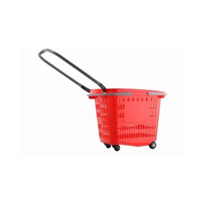 China China supplier eco-friendly high quality colorful supermarket plasticshopping basket for sale