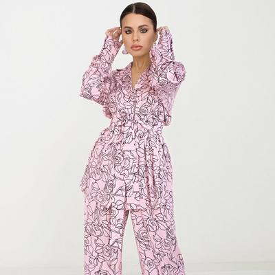 China New Design Breathable Comfortable Pajamas Feathers Sexy Home Wear Ladies Pijama Set for sale