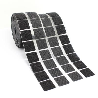 China Black / White Self Adhesive Hook And Loop Dots , Nylon Sticky Back Coins for sale