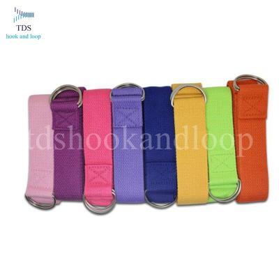 China Eco Friendly Yoga Exercise Strap , 100% Cotton Yoga Strap With Color Customized for sale