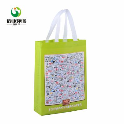 China Free Sample Custom Printed Eco Green Sublimation Handled Blank Tote Bag for sale