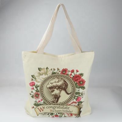 China OEM/ODM ECO Cotton Canvas Shoulder Handled Grocery Bag Tote Shopping Bags With Custom for sale