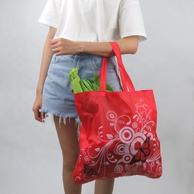 China Eco Friendly OEM/ODM Foldable Reusable Shopping Bag Custom Grocery Tote With Pouch for sale