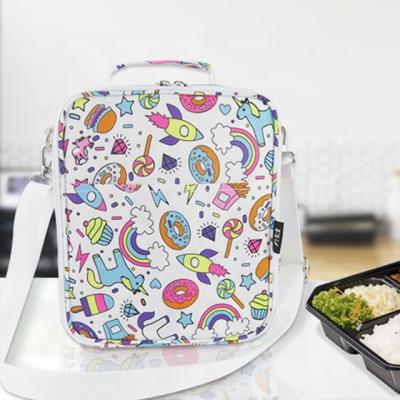 China Waterproof Food Deliver Hot Cold Insulated Custom Lunch Cooler Bag With Shoulder Strap for sale