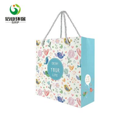 China Recyclable Private Label Packaging Shopper Paper Bag Custom Brand Printed Luxury for sale