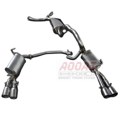 China Professional Stainless Steel Customization Stainless Steel Exhaust Catback Valvetronic System For Nissan Patrol Y62 Bumper for sale