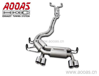 China 304 Stainless Steel E46 M3 Exhaust Muffler Steel Pipe Wrapping Exhaust For BMW Charge Pipe for sale