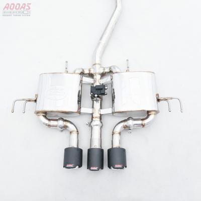 China Stainless Steel For 2021 FK7 Civic Conversion With Bumper Stainless Steel Exhaust System Valve Type-R Cat-Back for sale