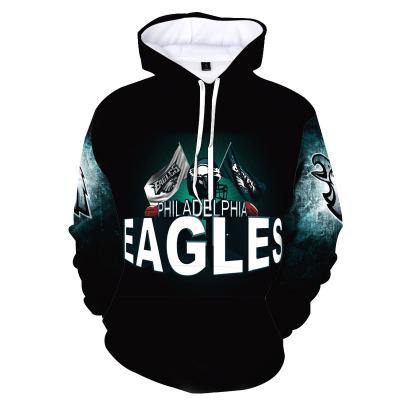 China New QUICK DRY winter European and American football 3D hoodie printed hip hop hoodie sports full print hoodie for sale