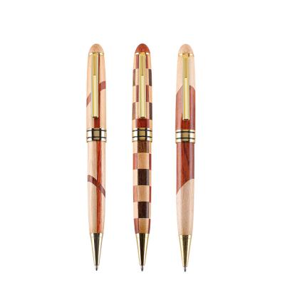 China Wooden Tip Pen Mahogany Signature Pen Oil Pen Gift Customization Polish Creative Metal Plug Accessories for sale