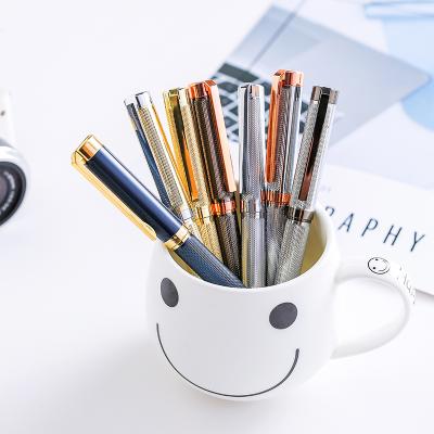 China Multicolor Spinning Metal Spiral Engraved Ballpoint Pen For Business Gift for sale