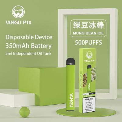 Cina 500 OEM verde del nicotina di Bean Disposable Pod Devices 2ml 5% dei soffi in vendita