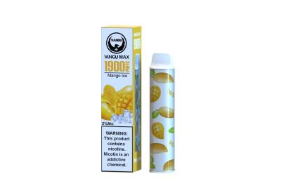 Cina Sigarette su ordinazione eliminabili del vapore del dispositivo 950mah 6.0ml di Vape di sapore del ghiaccio del mango in vendita