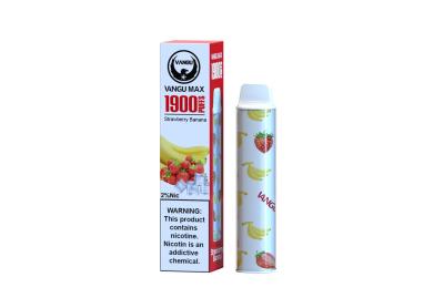 Cina Sapore eliminabile della banana della fragola del dispositivo di Unrechargeable 1900Puffs Vape in vendita