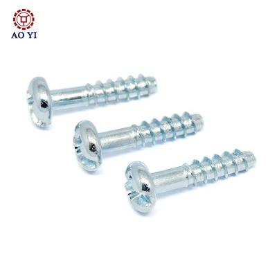 China Pan China Factory Wholesale Low Price Zinc Steel Stainless Blue Phillips Screw for sale