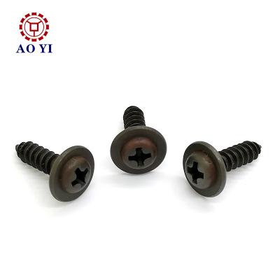 China Other China Manufacturer Phillips Shoulder Black Oxide Tapping Screws for sale