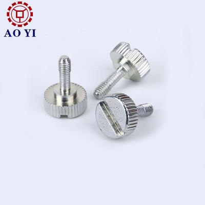 China Customized Pan High Precision Stainless Steel Flat Slotted Binding Chicago Silver Screws for sale