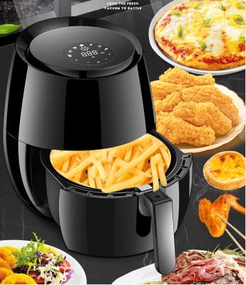 China 2022 Healthy Kitchen 5L Power Air Fryer Digital Electric Deep Heating Oil Free Oven for sale