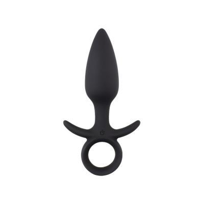 China 10 Functions Rechargeable Vibrating Anal Sex Toys Black Anal Toy USB Liquefied Silicone Luxury Vibrator Intense Vibration 10 Plug for sale