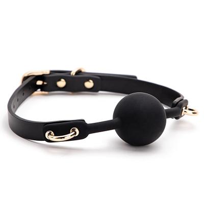 China SM Play BDSM Game Mouth Processing Gag Bondage PU Leather Black Color With New Pleasure for sale