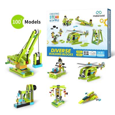 China Building Toy Makerzoid DIY Building Block Models Toy Set 100+ in 1, Educational Toys for Boys and Girls for sale