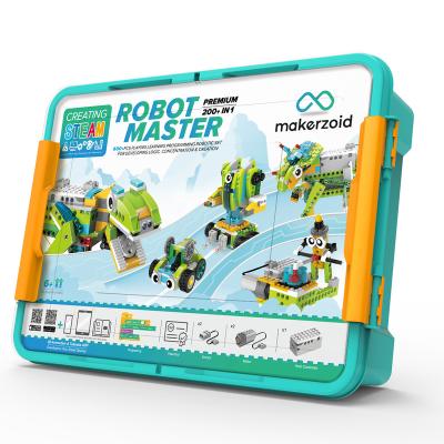 China Construction Toy Makerzoid Programming Building Blocks Sets Robot Master (Premium), Robot Building Kit Educational Gifts for Kids for sale