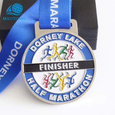 China Europe Hot Sale Custom Soft Enamel 3D Metal Marathon Award Medals and Sports Medallion for sale