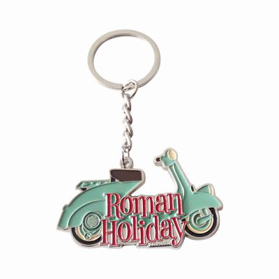 China Custom Promotion Roman Holiday Souvenir Keychain, Souvenir Keychain Custom, 3D Bicycle Bike Souvenir Keyring for sale