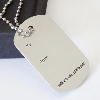 China Hot Selling China Custom Color Silver Metal Laser Engraving Stainless Luggage Hang Tags Hollow-out Dog Tag Dog Tag for sale