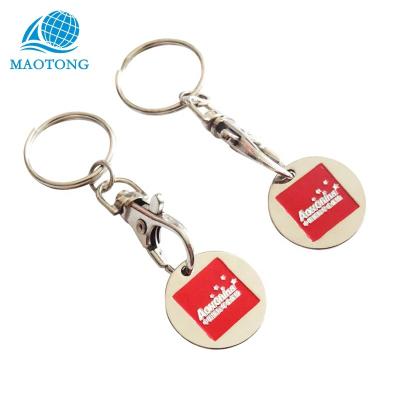 China Custom Logo Promotion Shopping Trolley Trolley Cart Marks Coin Opens Coin Simple Design Shopping Cart Custom Token Mark for sale