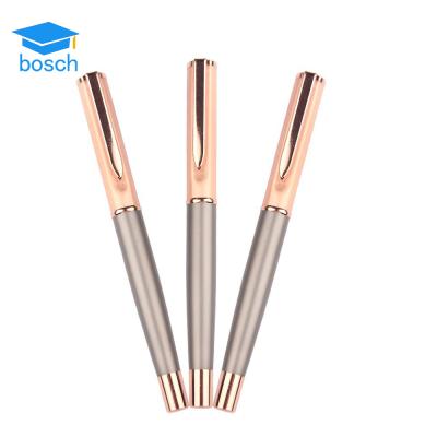 China office & School Pen 2019 New Design Rose Gold Pen Custom Logo With Advertising Metal Roller Pen for sale