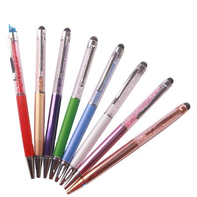 China office & Promotional School Pen Hot Novelty Items Metal Crystal Pen Ballpoint Pen Cartoon Stylus Pen for sale