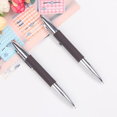 China office & School Pen Soft Yes 2020 New Arrival To Protect Your Fingers OEM Best Gift For Friend Metal Leather Pen for sale